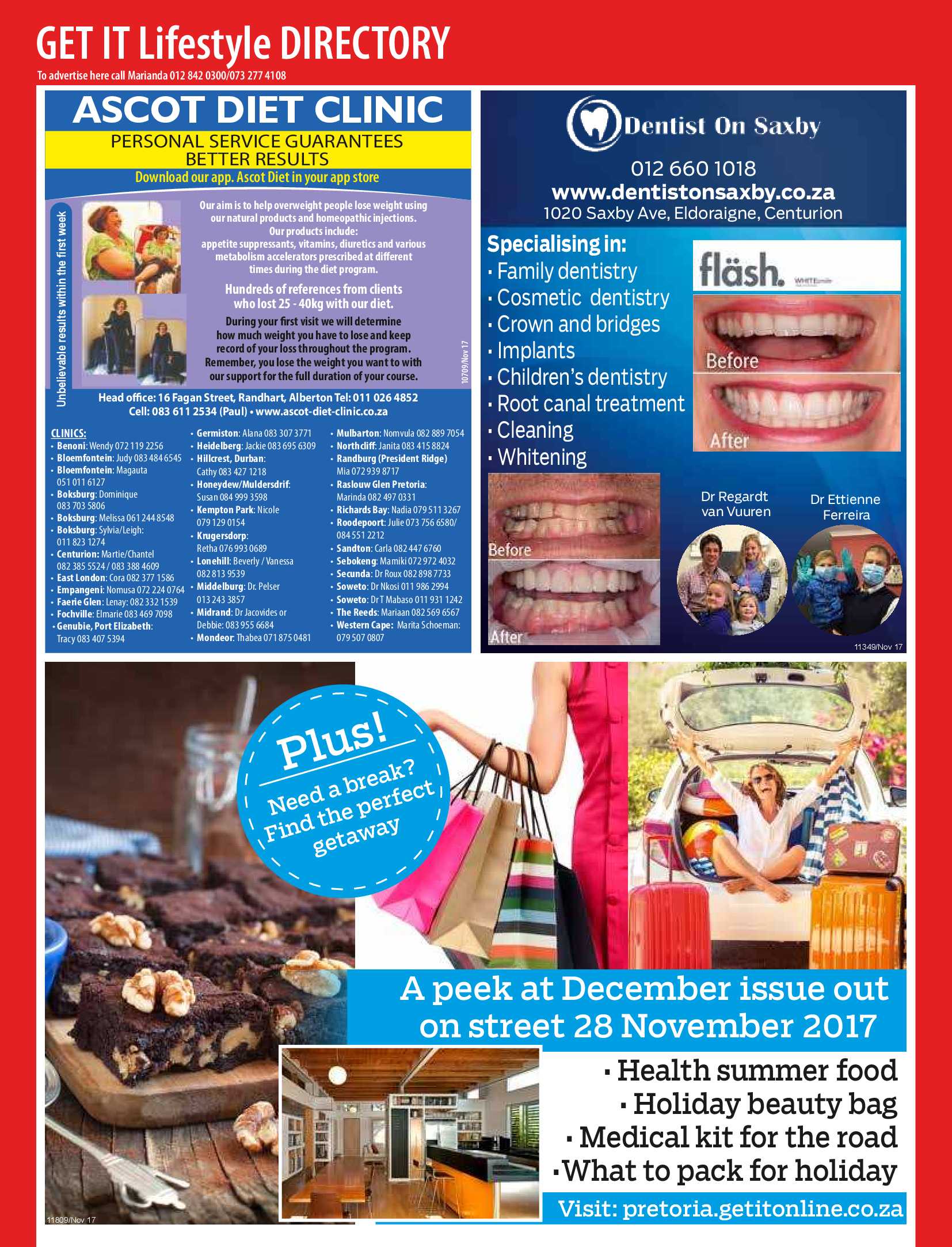 Get It Pretoria Magazine – November 2017 page 30