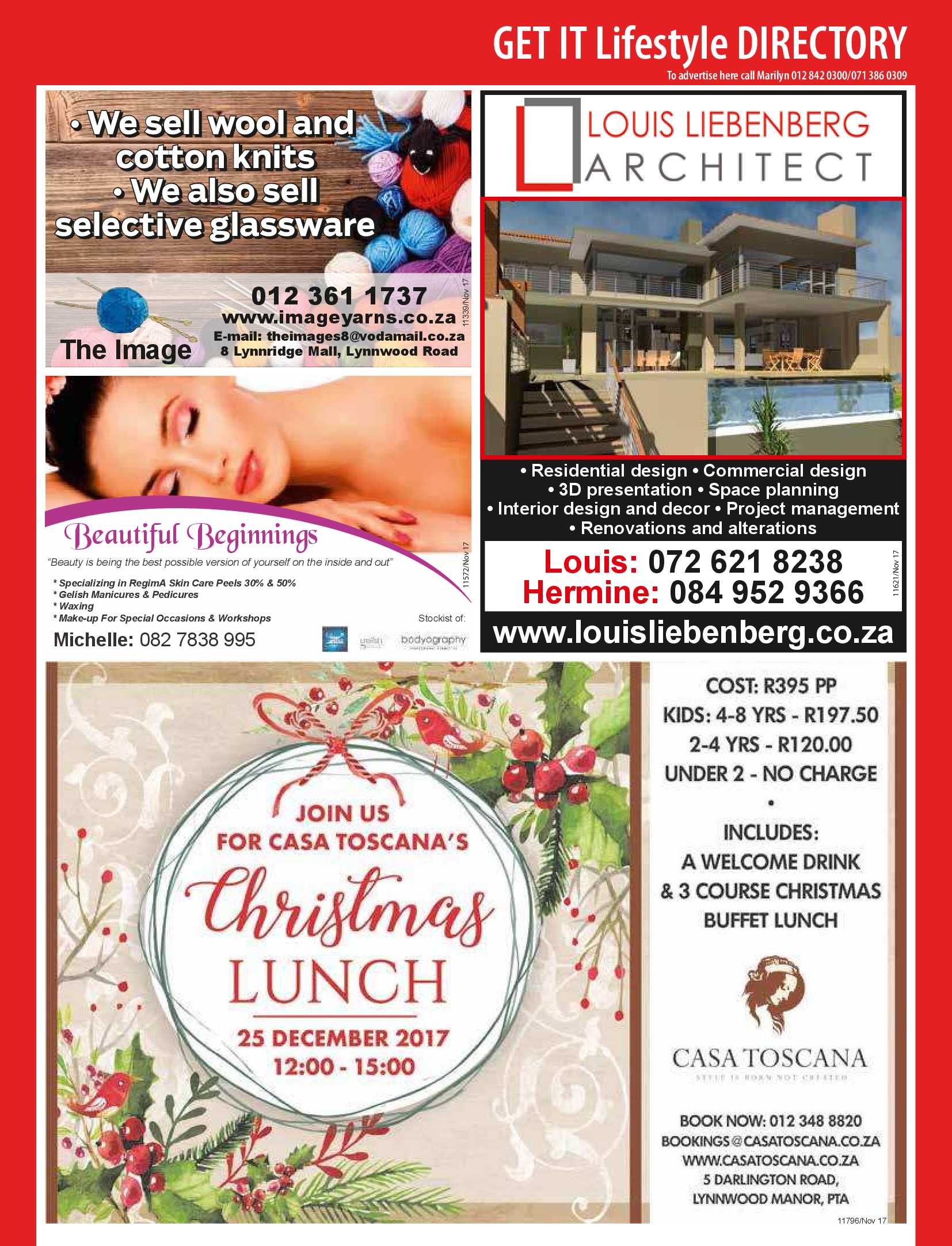 Get It Pretoria Magazine – November 2017 page 33