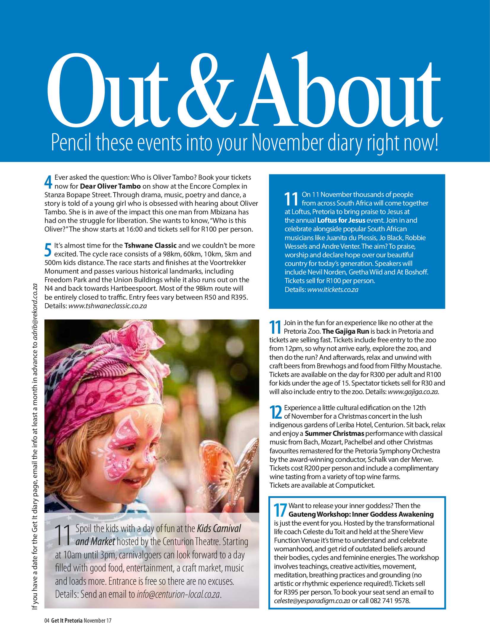 Get It Pretoria Magazine – November 2017 page 4