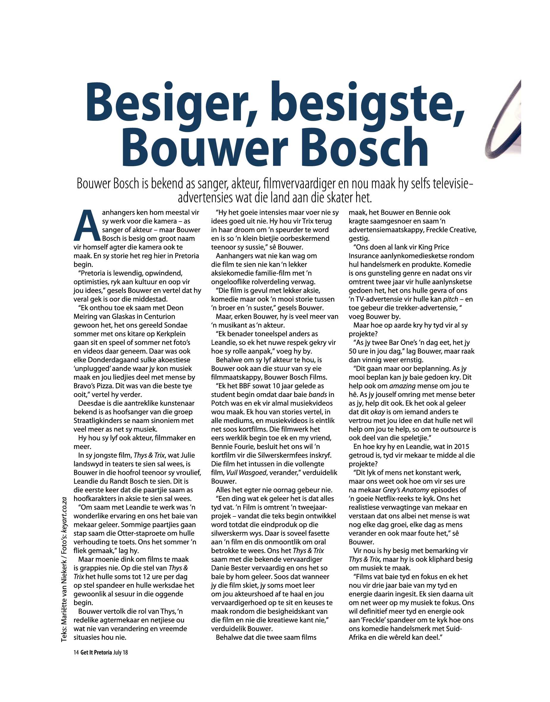 Get It Pretoria Magazine – July 2018 page 14