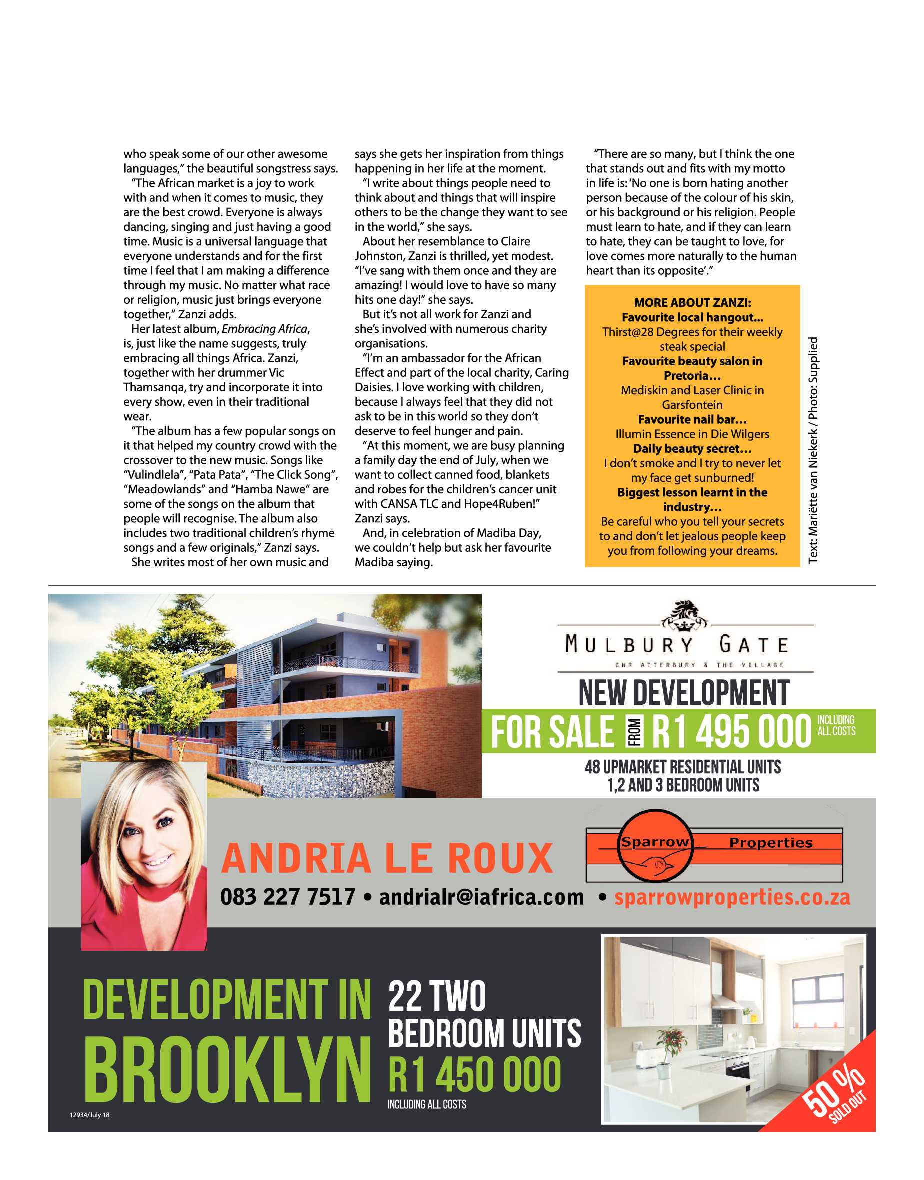Get It Pretoria Magazine – July 2018 page 17