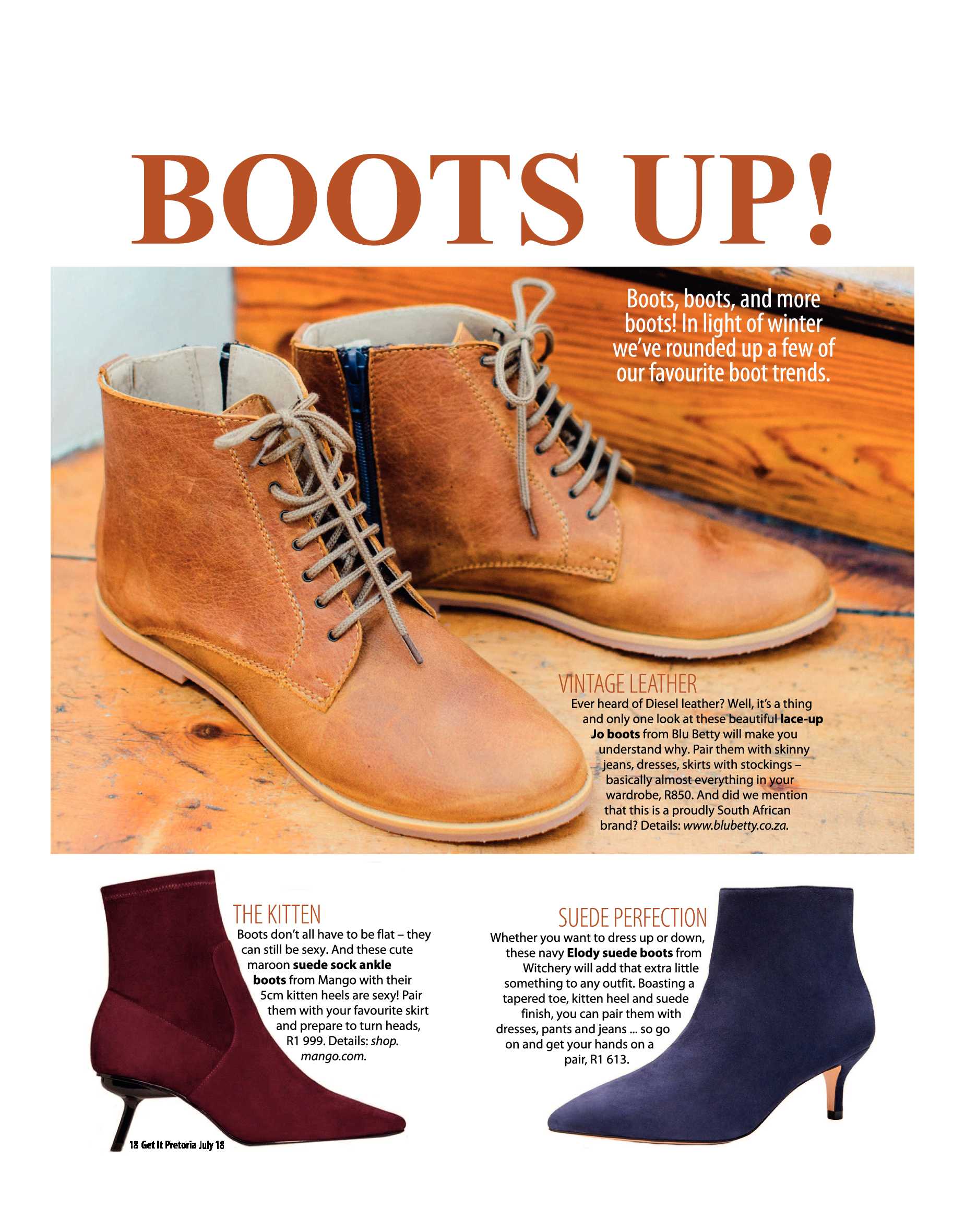 Get It Pretoria Magazine – July 2018 page 18