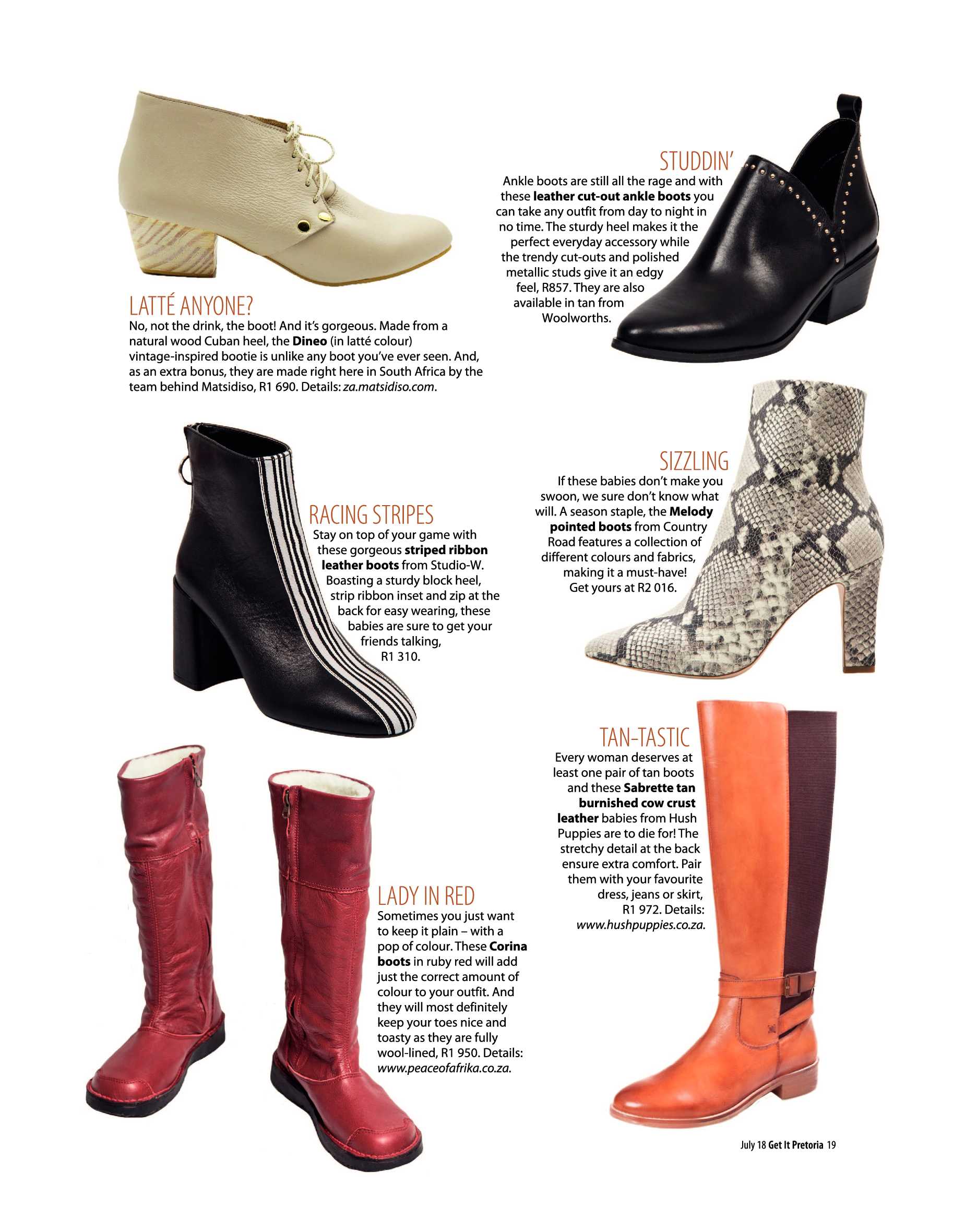 Get It Pretoria Magazine – July 2018 page 19