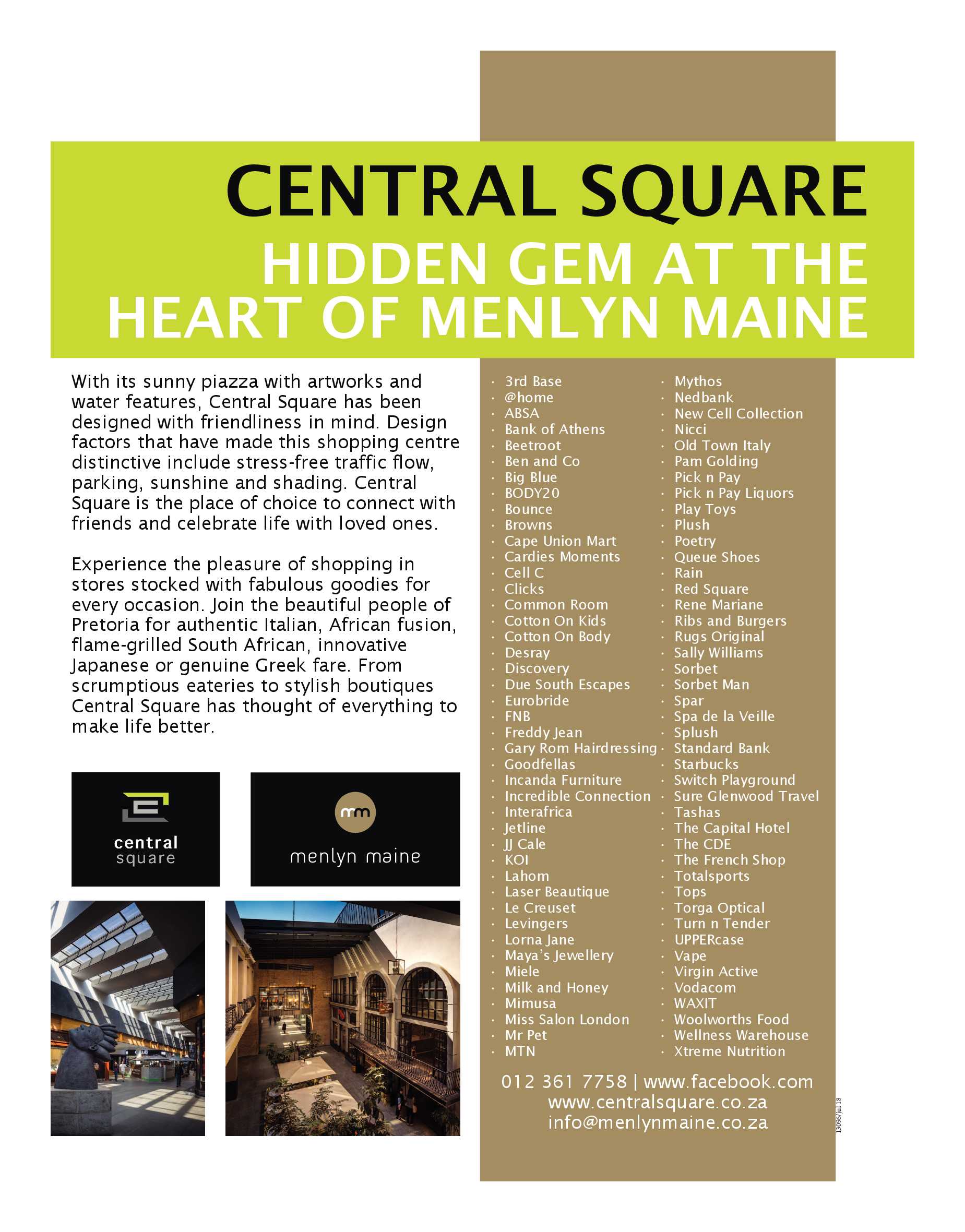 Get It Pretoria Magazine – July 2018 page 3