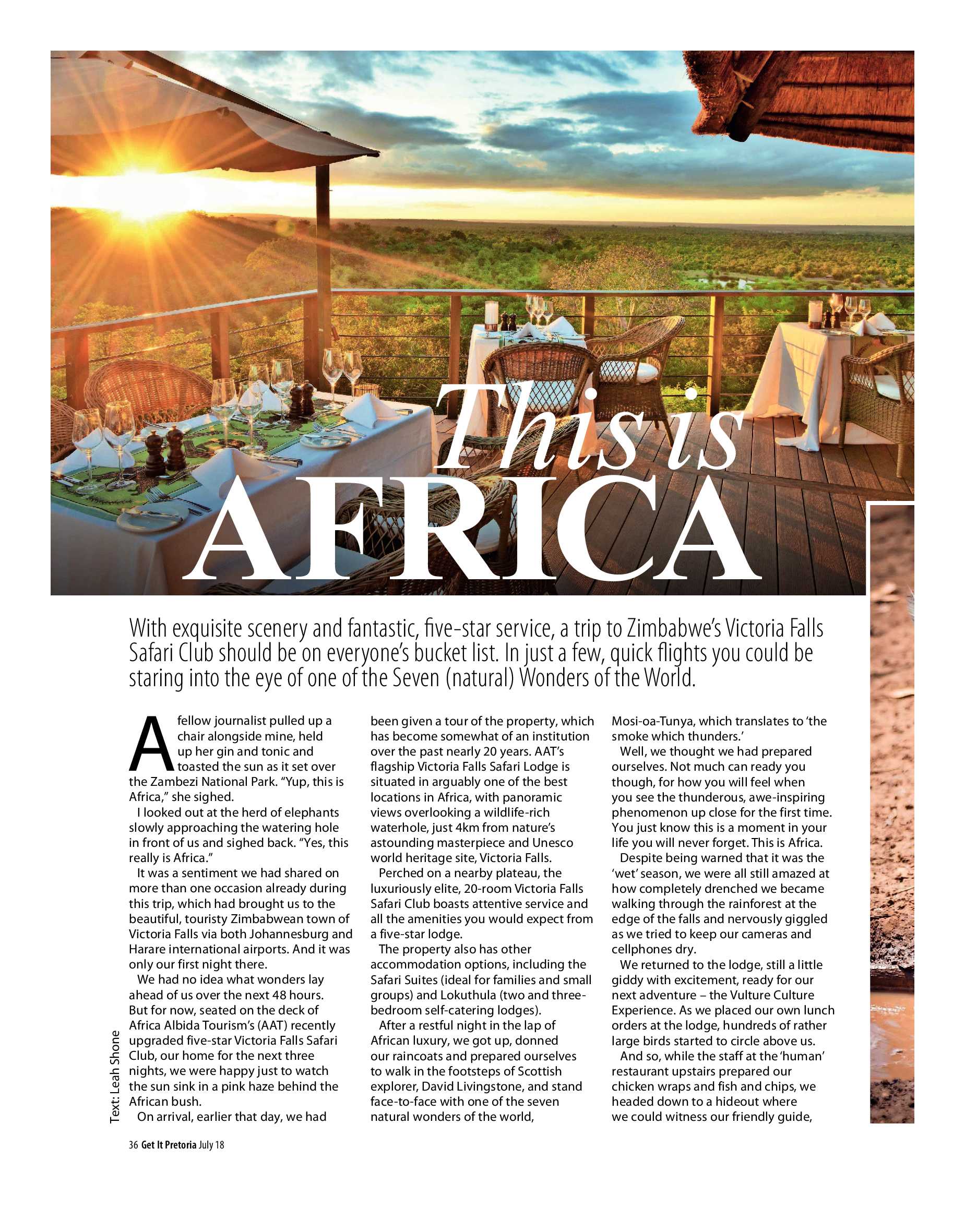 Get It Pretoria Magazine – July 2018 page 36