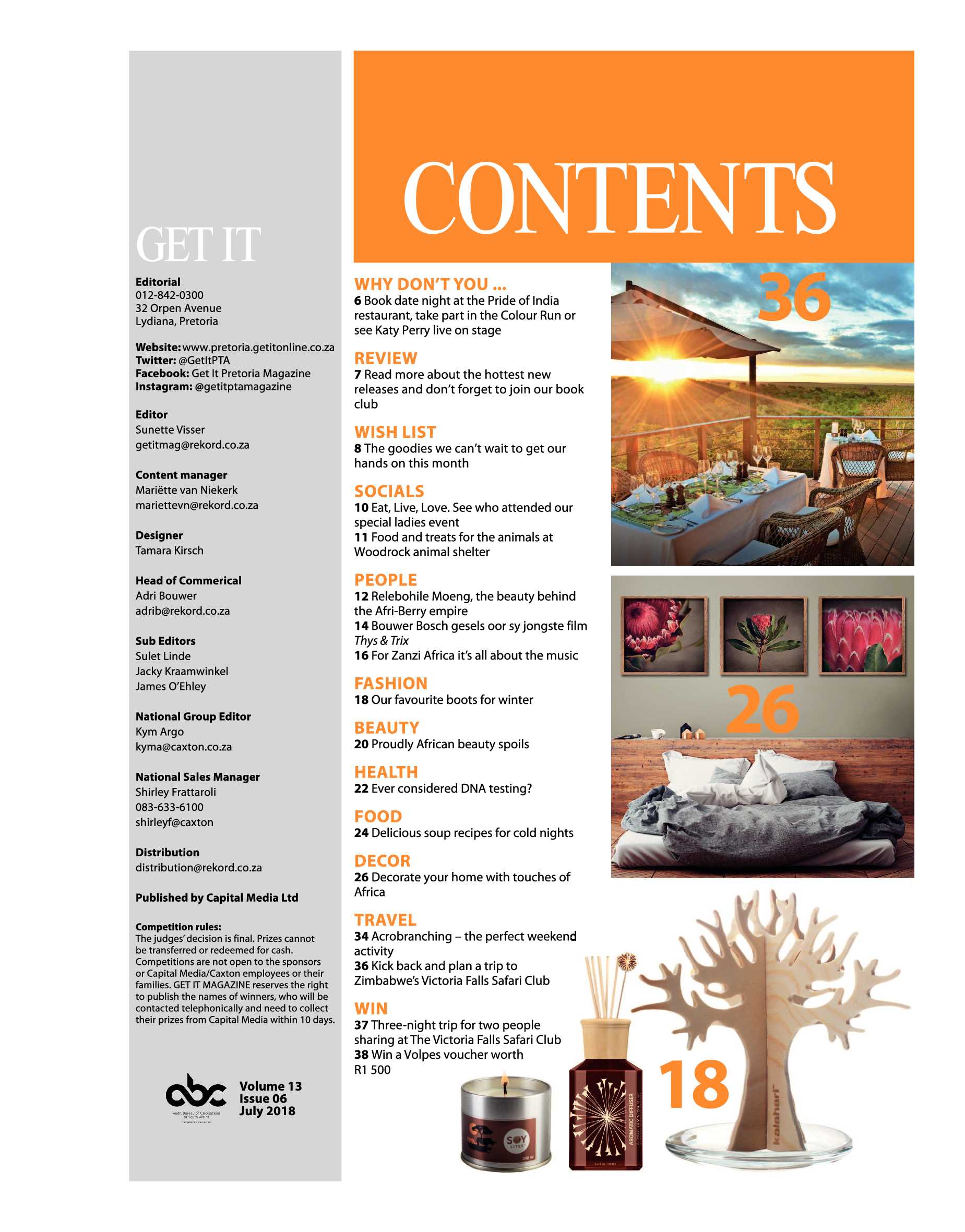 Get It Pretoria Magazine – July 2018 page 5