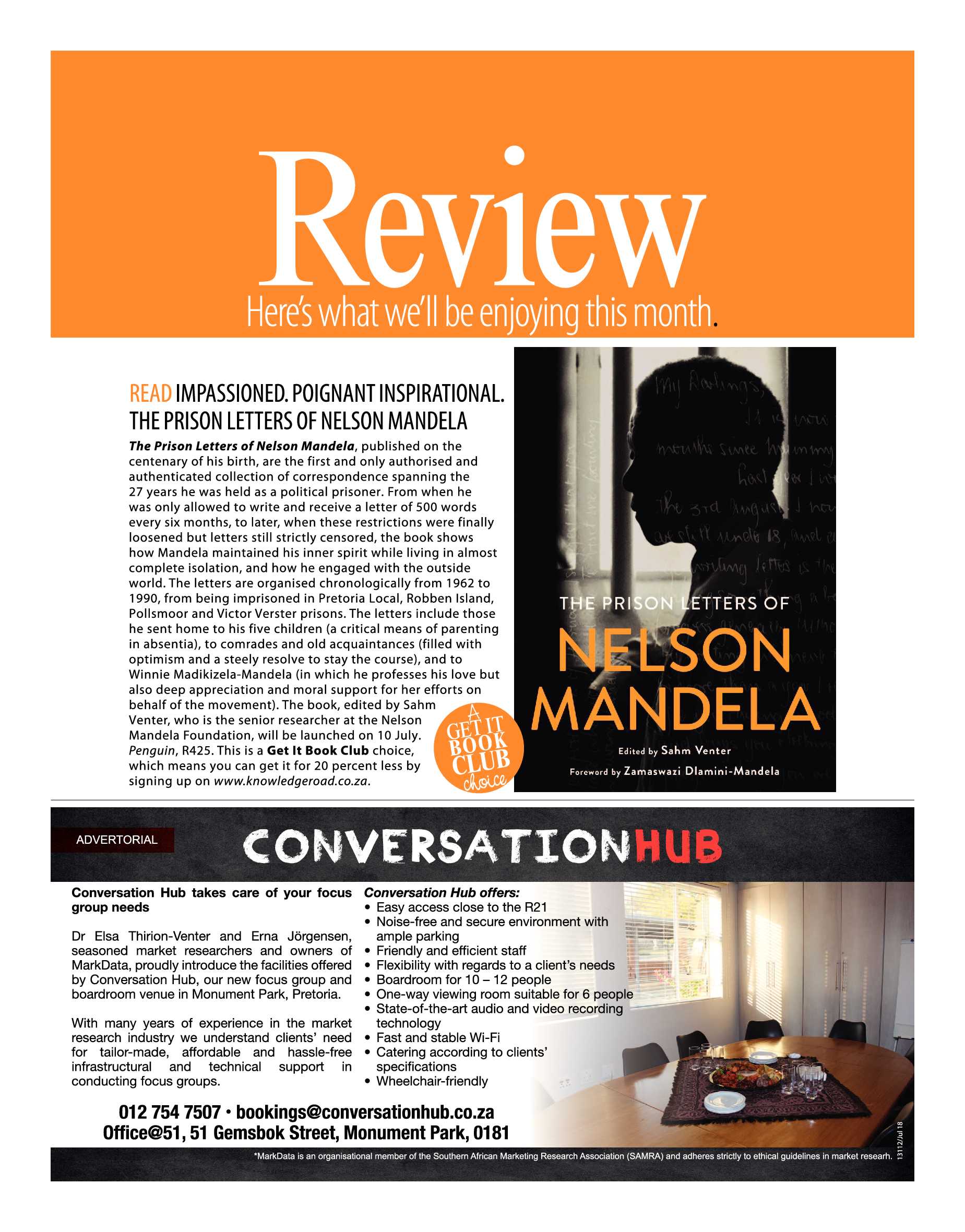 Get It Pretoria Magazine – July 2018 page 7