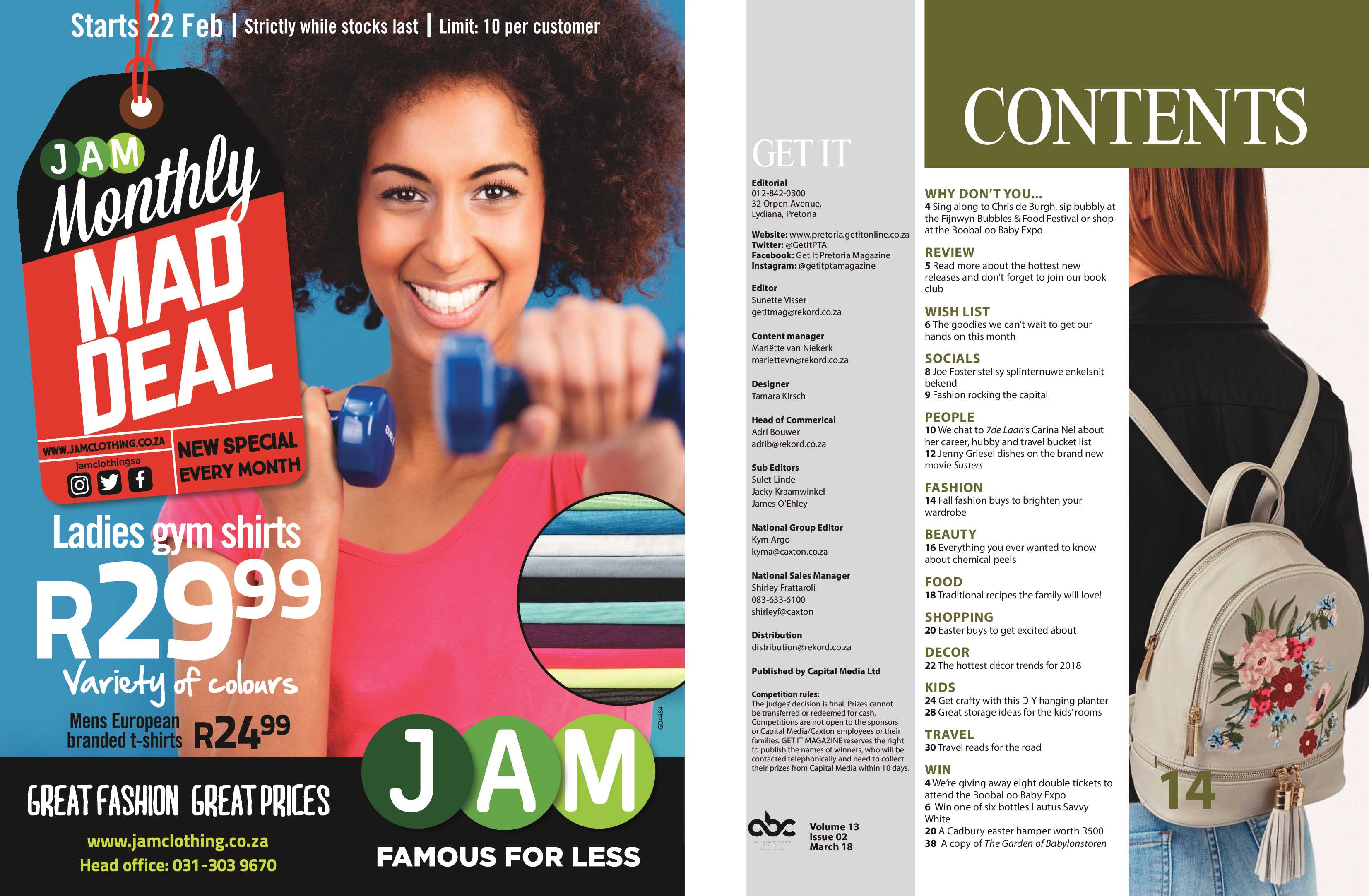 Get It Pretoria Magazine – March 2018 page 2