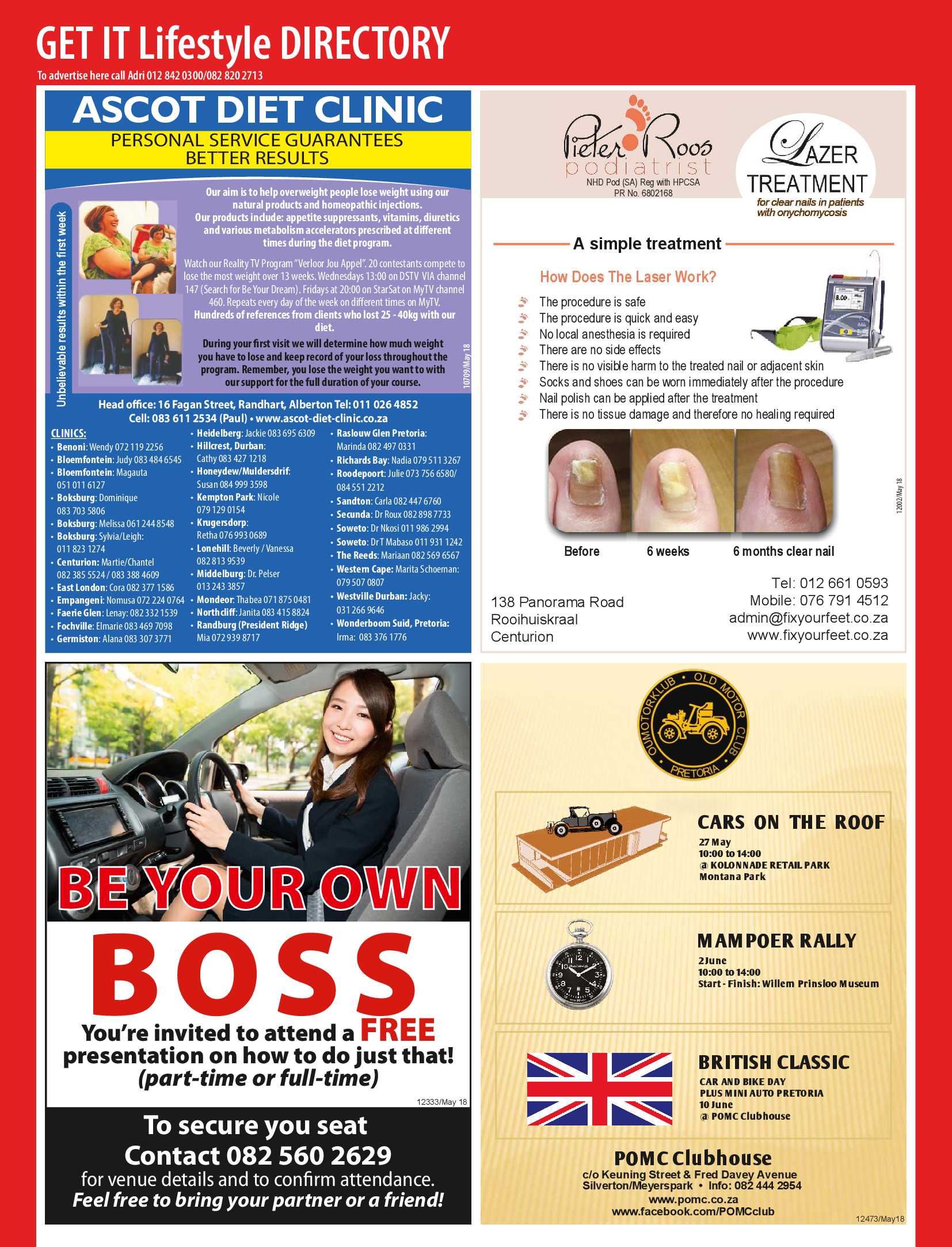Get It Pretoria Magazine – May 2018 page 38