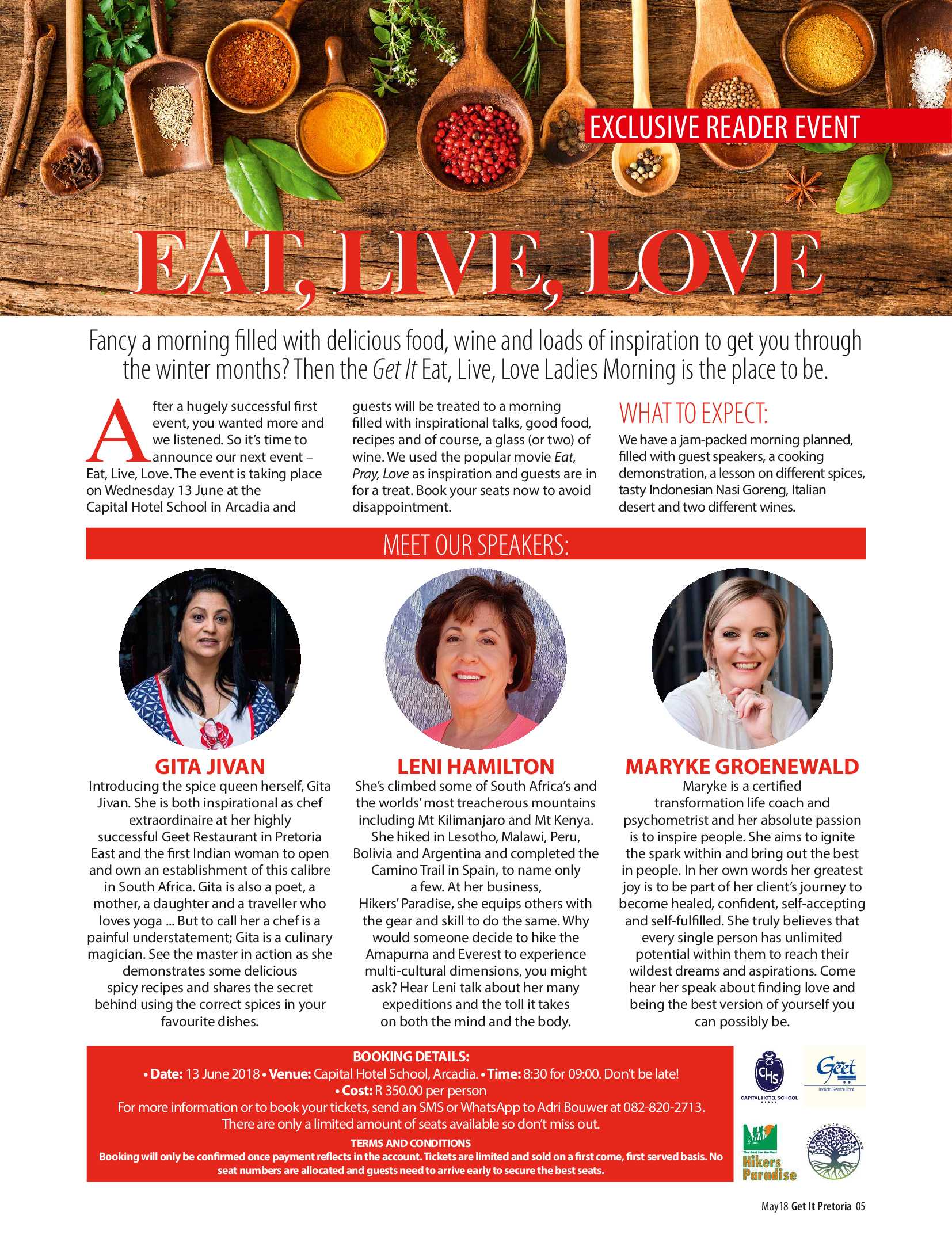 Get It Pretoria Magazine – May 2018 page 5